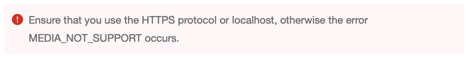 Example of warning